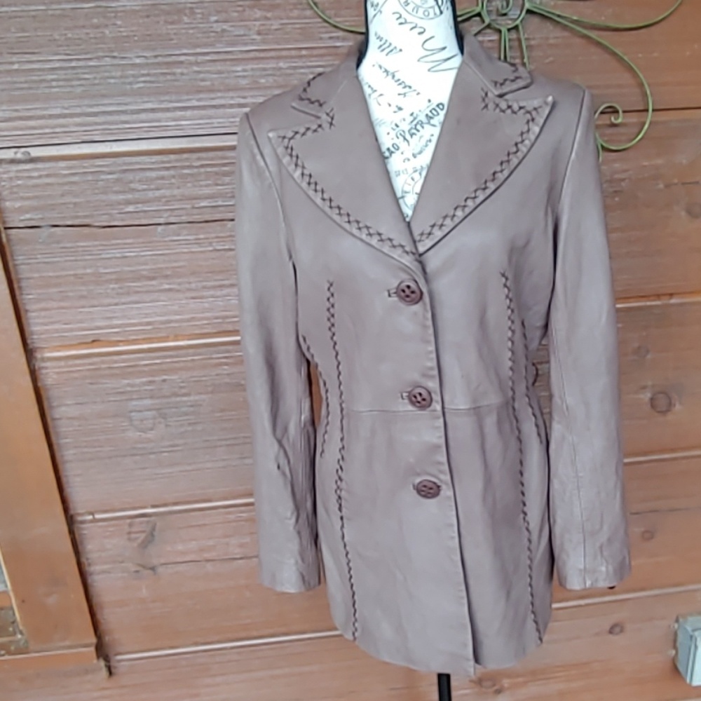 Jones New York leather jacket.